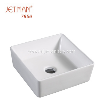 Modern Rectangle Table Top Art Ceramic Hand Wash Basin Bathroom Sink